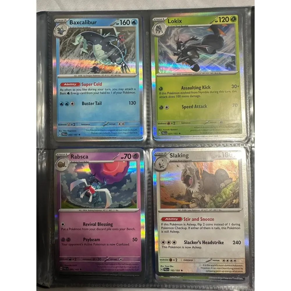 Lot of 80 holographic rare Pokemon cards.
